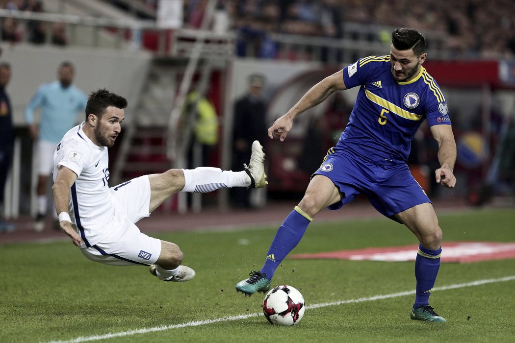 Řecko i Bosna dohrávaly bez jednoho hráče a rozešly se smírně