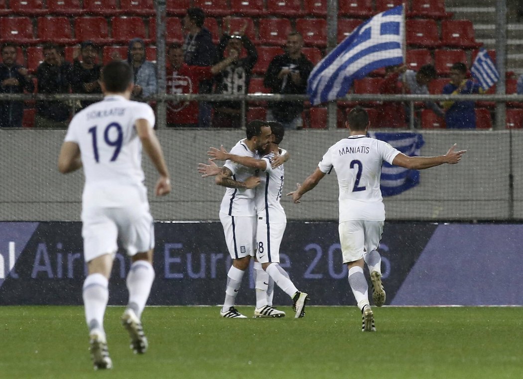 Radost Řecka v utkání s Kyprem
