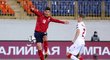 Patrik Schick dává vedoucí gól české reprezentace v kvalifikačním utkání proti Bělorusku