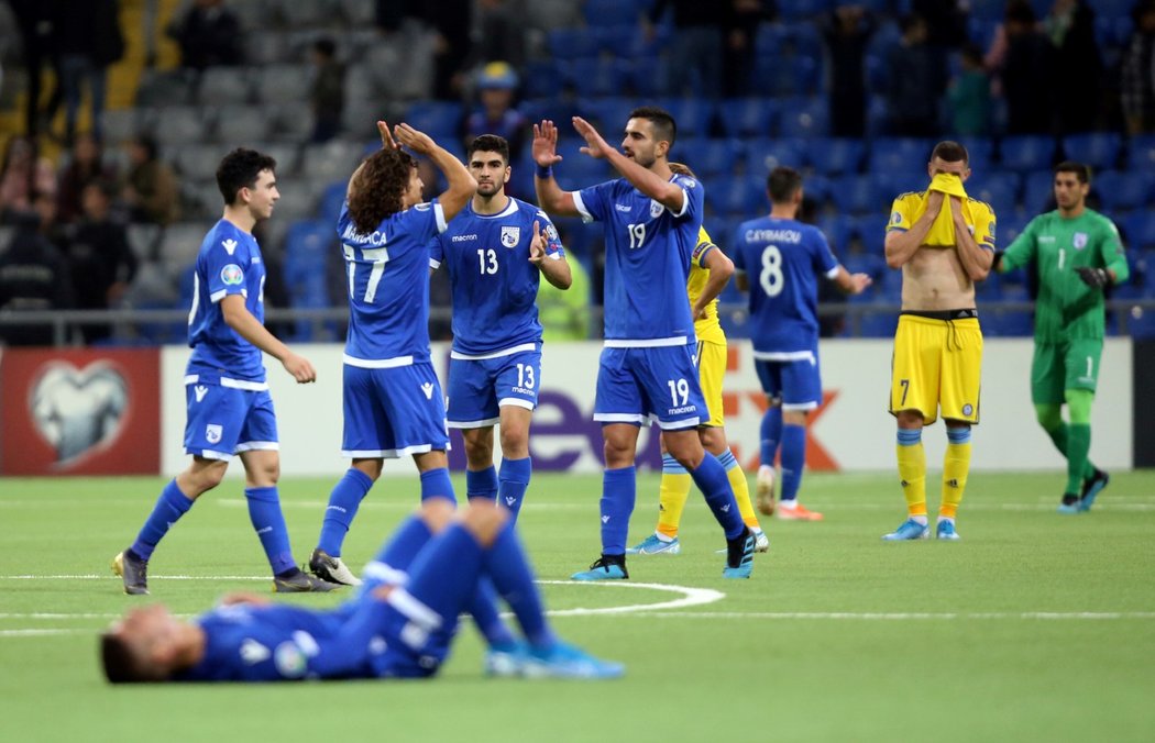 Kyperští fotbalisté porazili Kazachstán 2:1 díky dvěma brankám ve druhé půli