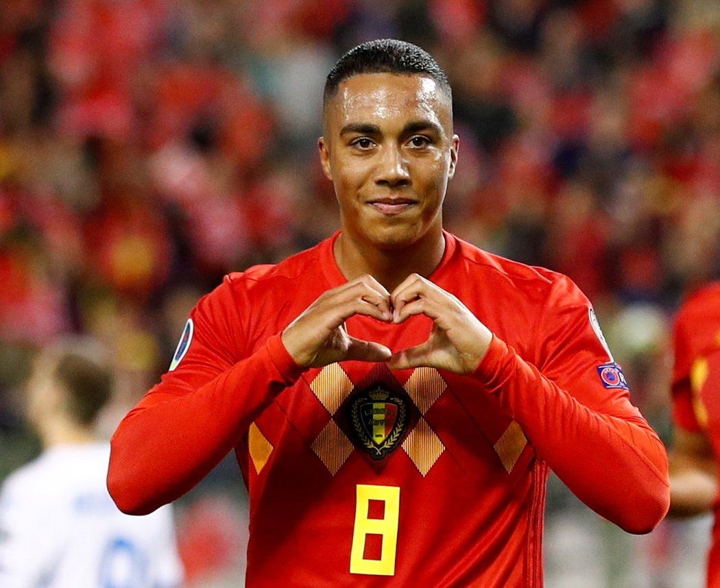 Youri Tielemans slaví šestý belgický gól do sítě outsidera ze San Marina