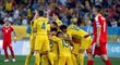 Ukrajinští fotbalisté si poradili se Srbskem hladce 5:0 a obstarali vůbec nejvyšší rozdíl ve skóre pátečních zápasů