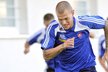 Martin Škrtel na tréninku slovenské reprezentace