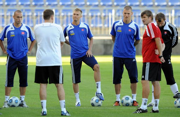 Martin Škrtel na tréninku slovenské reprezentace Martin Škrtel na tréninku slovenské reprezentace
