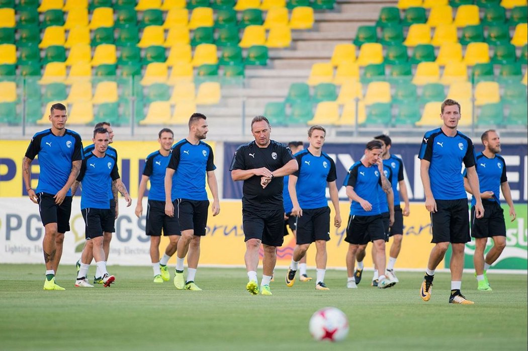 Plzeňští fotbalisté trénují v Larnace před odvetou play off Evropské ligy