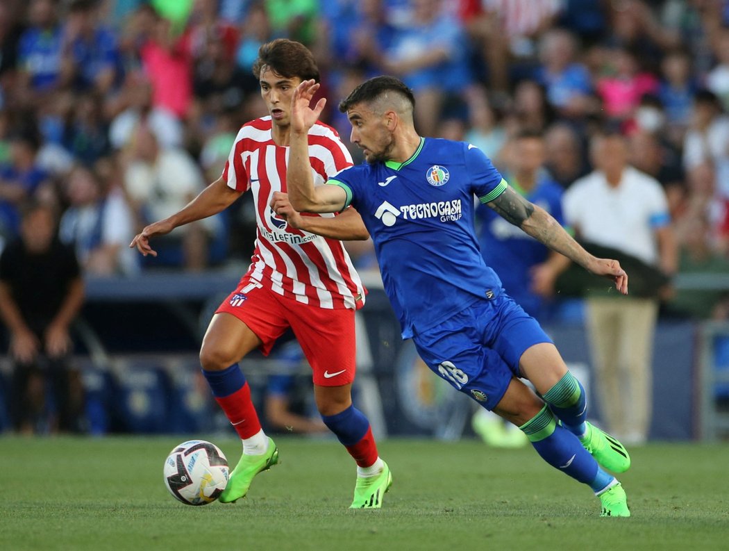 Joao Felix v zápase Atlétika Madrid