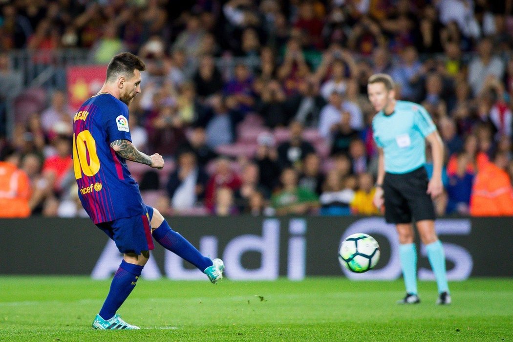 První branku dal Lionel Messi z penalty