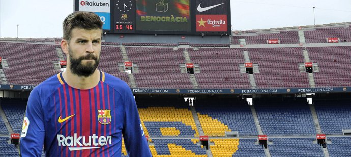 Gerard Pique musel s Barcelonou nastoupit před prázdným stadionem, na rozhovoru neudržel emoce