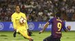 Luis Suárez brankáře Valladolidu Jordiho Masipa v této šanci nepřekonal