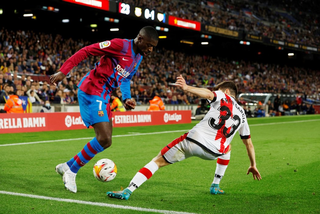 Fotbalisté Barcelony v domácím souboji s Vallecanem