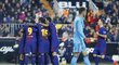 Barcelona slaví vyrovnávací gól proti Valencii