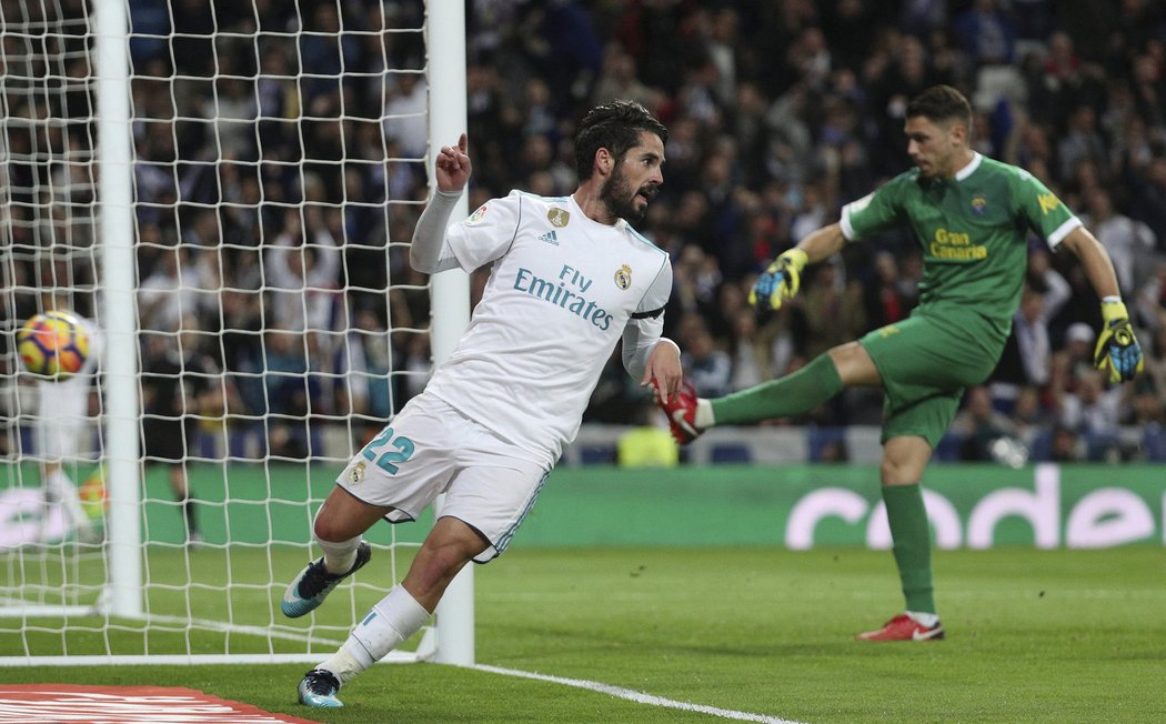 Real Madrid přejel Las Palmas 3:0, poslední trefu přidal Isco