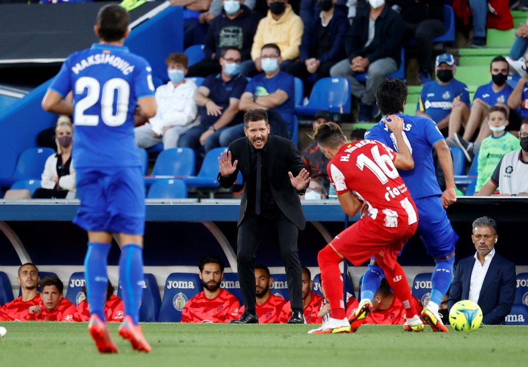 Kouč Atlética Madrid Diego Simeone