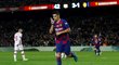 Útočník Barcelony Luis Suárez slaví branku proti Mallorce