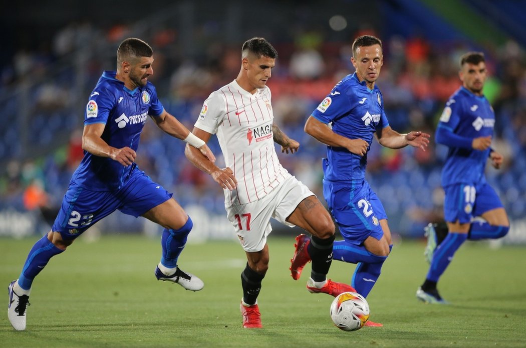 Vítězství Seville v závěru vystřelil Erik Lamela