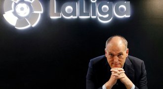 Jak zničit Superligu? Přes EU, říká šéf La Ligy Tebas. Chce pomoct i Česku