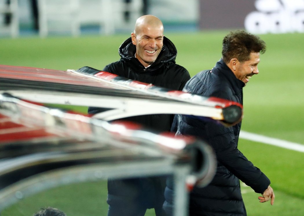 V madridském derby uspěl kouč Realu Zinedine Zidane, jehož svěřenci zdolali tým Diega Simeoneho