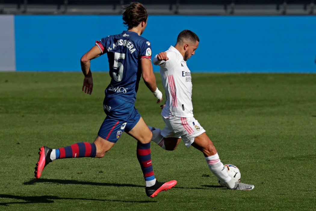 Eden Hazard prolomil proti Huesce více než roční čekání na gól za Real