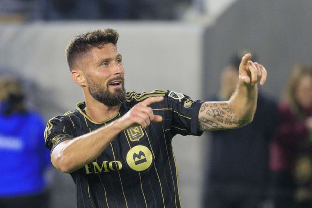 Olivier Giroud v dresu LAFC Olivier Giroud v dresu LAFC