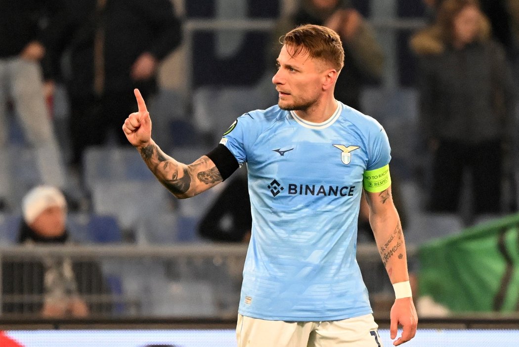 Ciro Immobile v dresu Lazia Řím