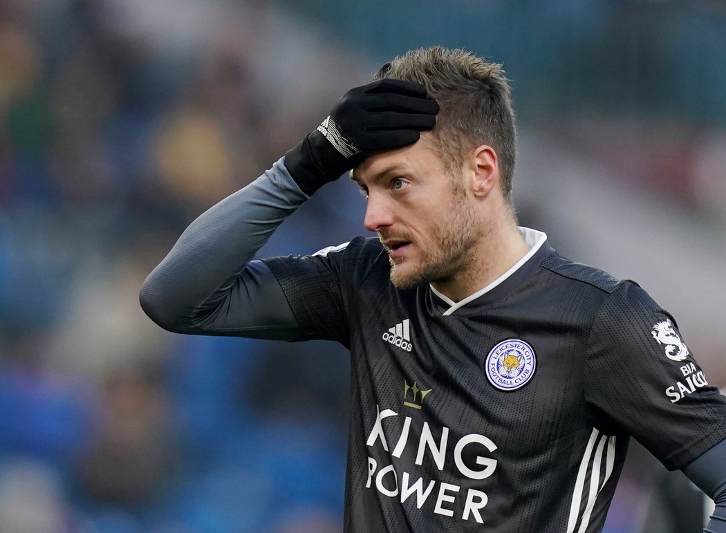 Nejlepší střelec Leicesteru Jamie Vardy poté, co nedal penaltu