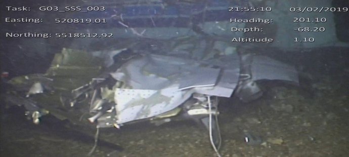 Vrak letadla, v němž zahynul fotbalista Emiliano Sala