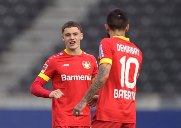 Florian Wirtz září za Leverkusen Florian Wirtz září za Leverkusen