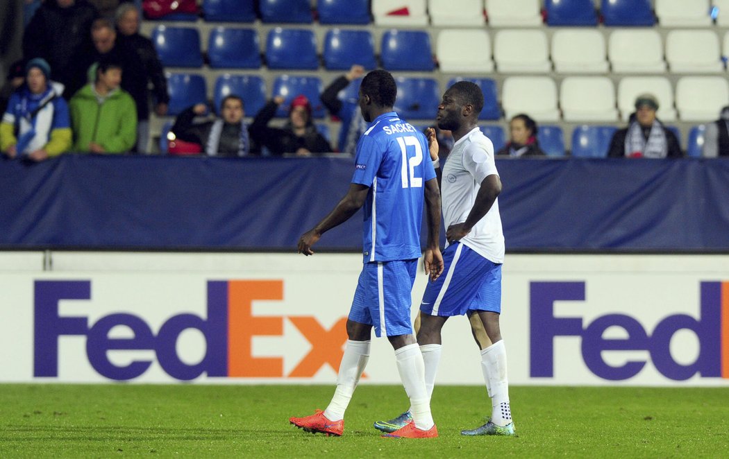    Kevin Luckassen (vpravo) se postaral o jediný gól domácích.