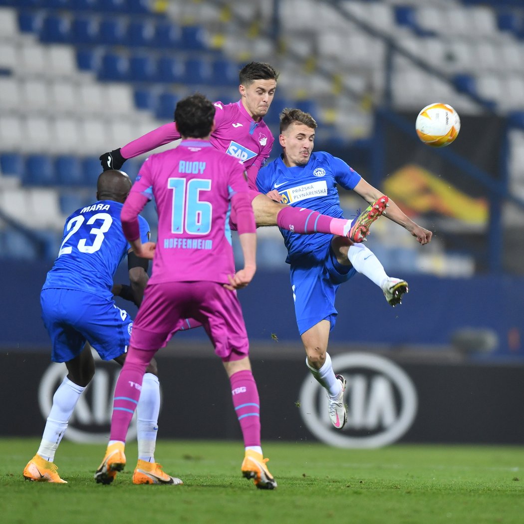 Zápas Slovanu Liberec proti Hoffenheimu