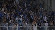 Fotbalisté Liberce slaví se svými fanoušky první gól