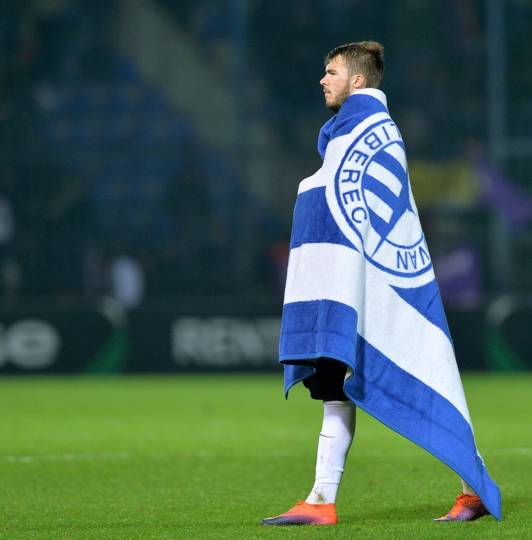 Ruský útočník Nikolaj Komličenko v době, kdy hrával za Slovan Liberec