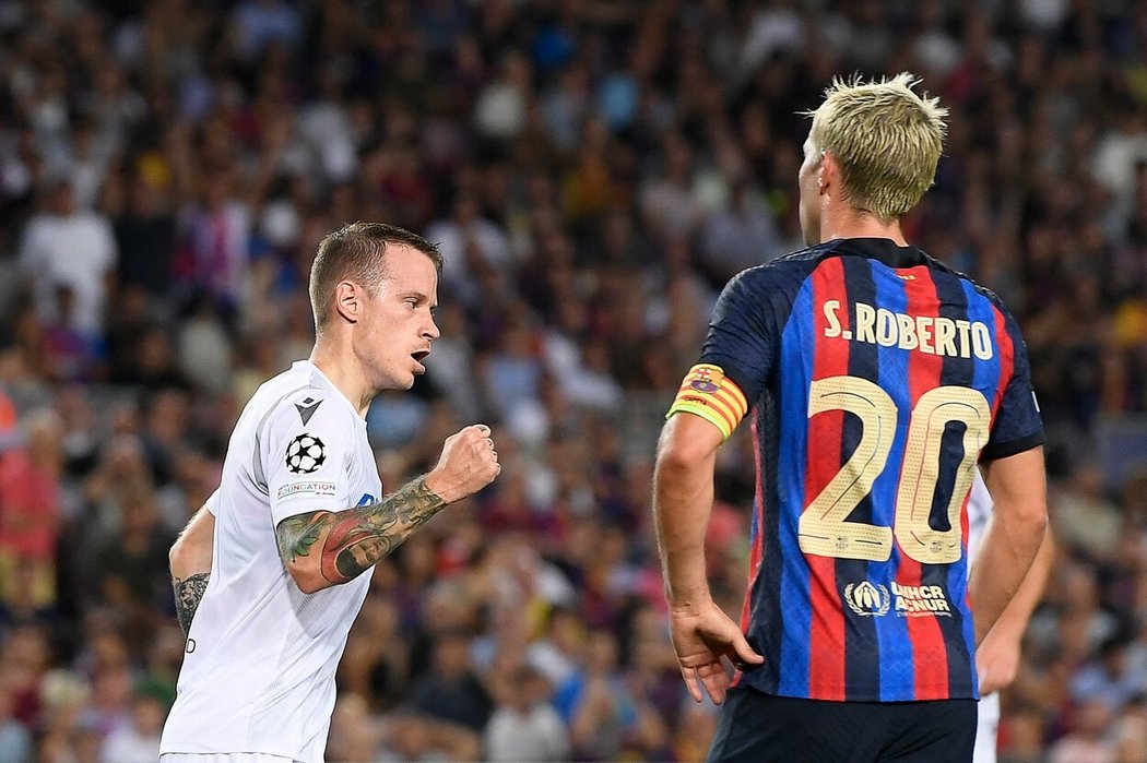 Jan Sýkora po vstřelení životního gólu Barceloně přemýšlí o tom, že si tento moment nechá vytetovat