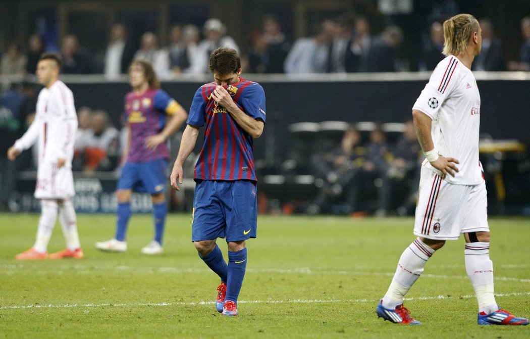 Hvězdný útočník Barcelony se sice k několika příležitostem dostal, gól však Milánu nedal