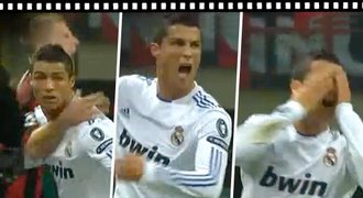VIDEO: Šašek Ronaldo se znemožnil jako simulant