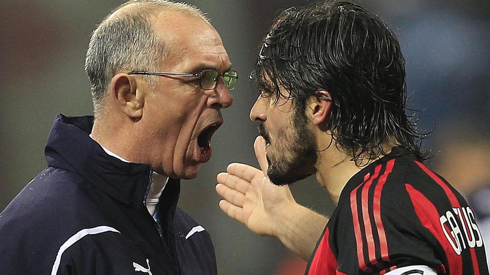 Situace, ve které se Gattuso v kariéře vyskytoval skutečně často.