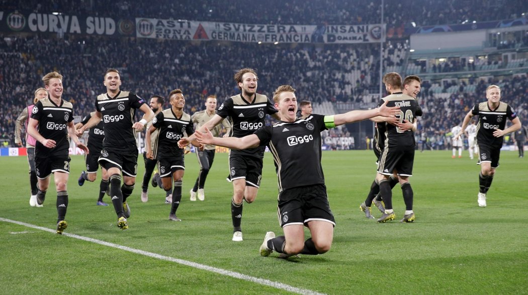 Hráči Ajaxu dokázali vyřadit Juventus