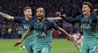 Obrovská radost hráčů Tottenhamu po úžasném obratu na hřišti Ajaxu a postupu do finále Ligy mistrů