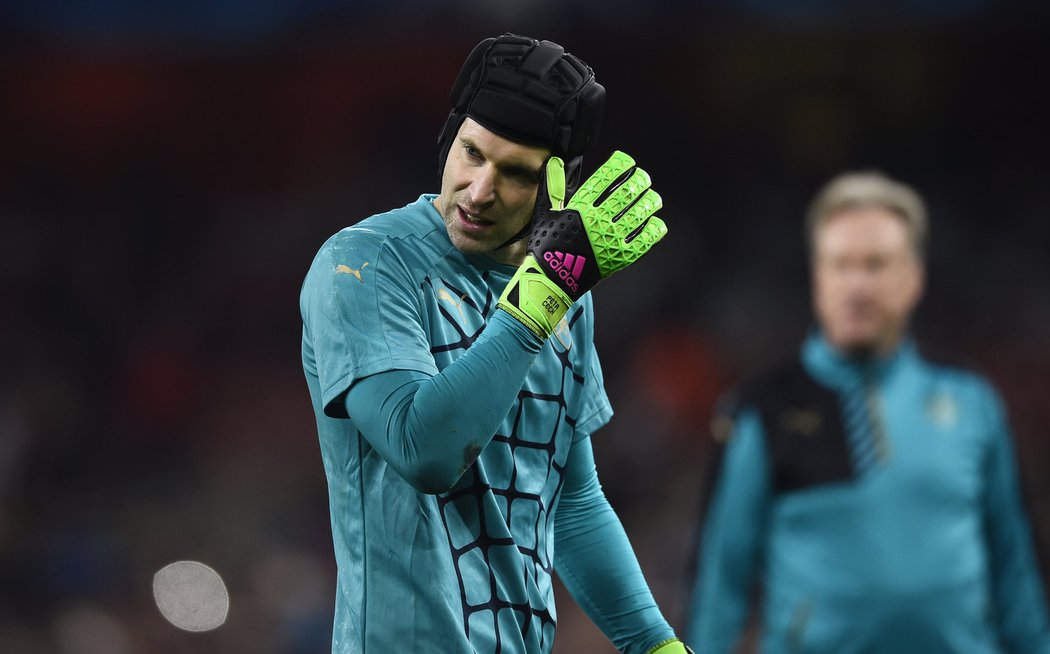 Petr Čech před utkáním s Barcelonou