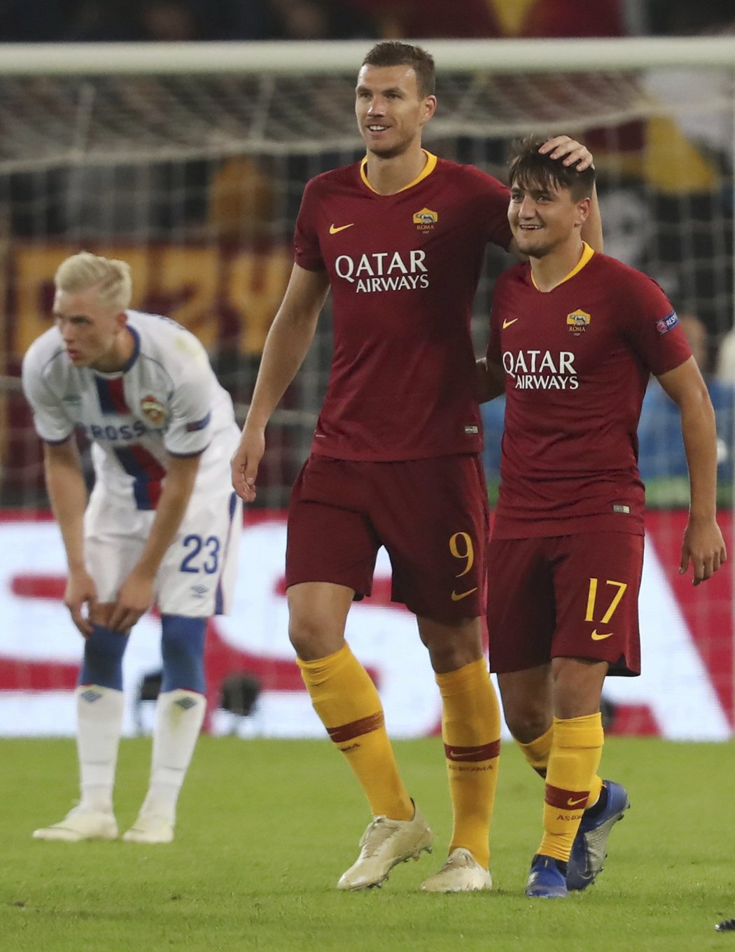 Edin Džeko a Cengiz Ünder se zapsali mezi střelce v pohodové výhře AS Řím proti CSKA Moskva