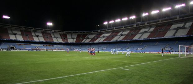 Na prázdném stadionu muselo svůj zápas odehrát Atletiko Madrid Na prázdném stadionu muselo svůj zápas odehrát Atletiko Madrid