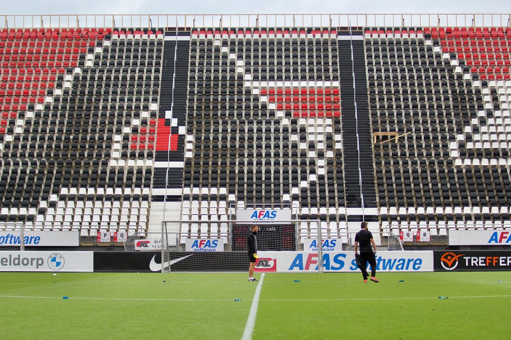 Stadion Alkmaaru je připraven na Plzeň