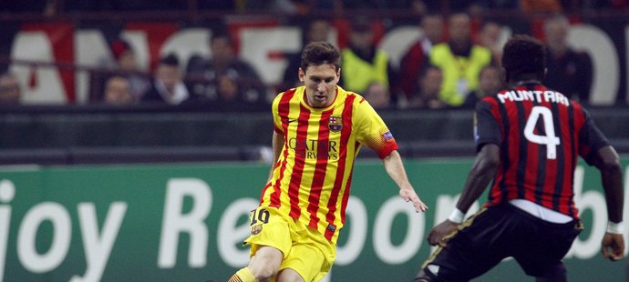 Vyrovnání Lionela Messiho přineslo Barceloně bod za výsledek 1:1 s AC Milán