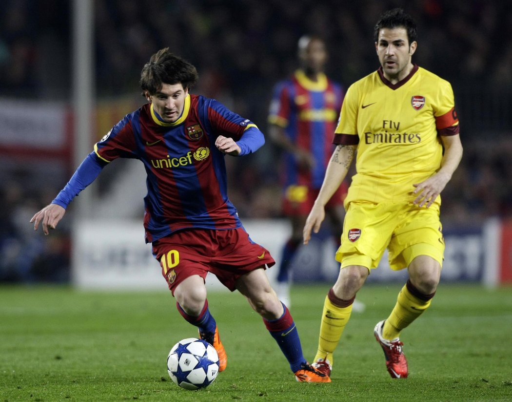 Lionel Messi dal Arsenalu dva góly