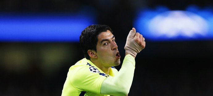 Luis Suárez otevřel skóre na hřišti Manchesteru City