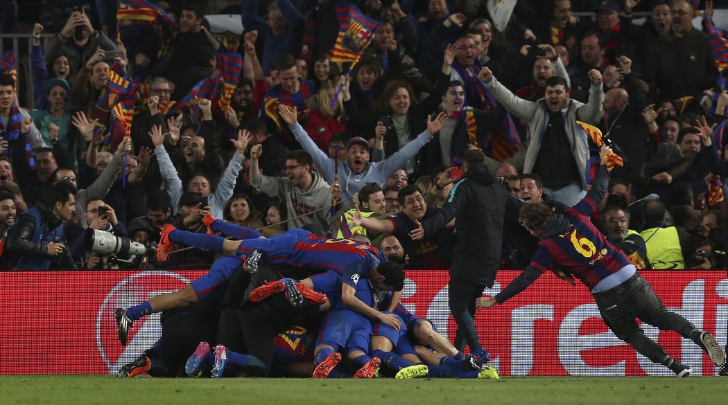 Barcelona slaví senzační postup po výhře 6:1