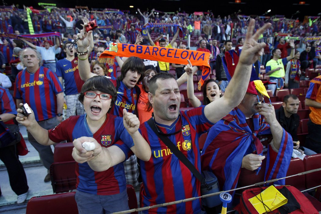 Fanoušci Barcelony před zápasem věřili ve velkolepý obrat