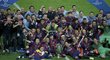 Fotbalisté Barcelony oslavují výhru ve finále Ligy mistrů