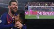 Lionel Messi předvedl proti Liverpoolu přímý kop z jiného světa
