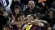 Barcelona slaví, Lionel Messi právě otevřel skóre.