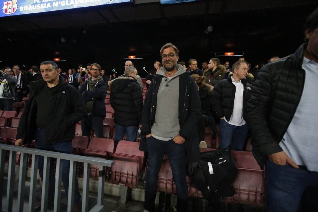 Jürgen Klopp nešetřil na stadionu úsměvy